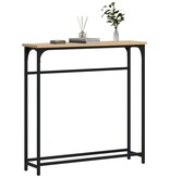 VidaXL Wandtafel 75x19,5x75 cm bewerkt hout sonoma eikenkleurig