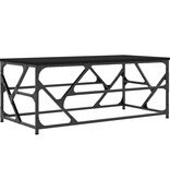 VidaXL Salontafel 100x50x40 cm bewerkt hout zwart eikenkleurig