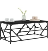 VidaXL Salontafel 100x50x40 cm bewerkt hout zwart eikenkleurig