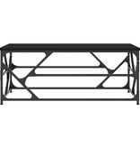 VidaXL Salontafel 100x50x40 cm bewerkt hout zwart eikenkleurig