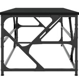 VidaXL Salontafel 100x50x40 cm bewerkt hout zwart eikenkleurig