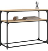 VidaXL Wandtafel 100x35,5x75 cm bewerkt hout sonoma eikenkleurig