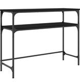 VidaXL Wandtafel 100x35,5x75 cm bewerkt hout zwart
