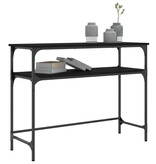 VidaXL Wandtafel 100x35,5x75 cm bewerkt hout zwart