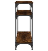 VidaXL Wandtafel 75x29x75 cm bewerkt hout gerookt eikenkleurig