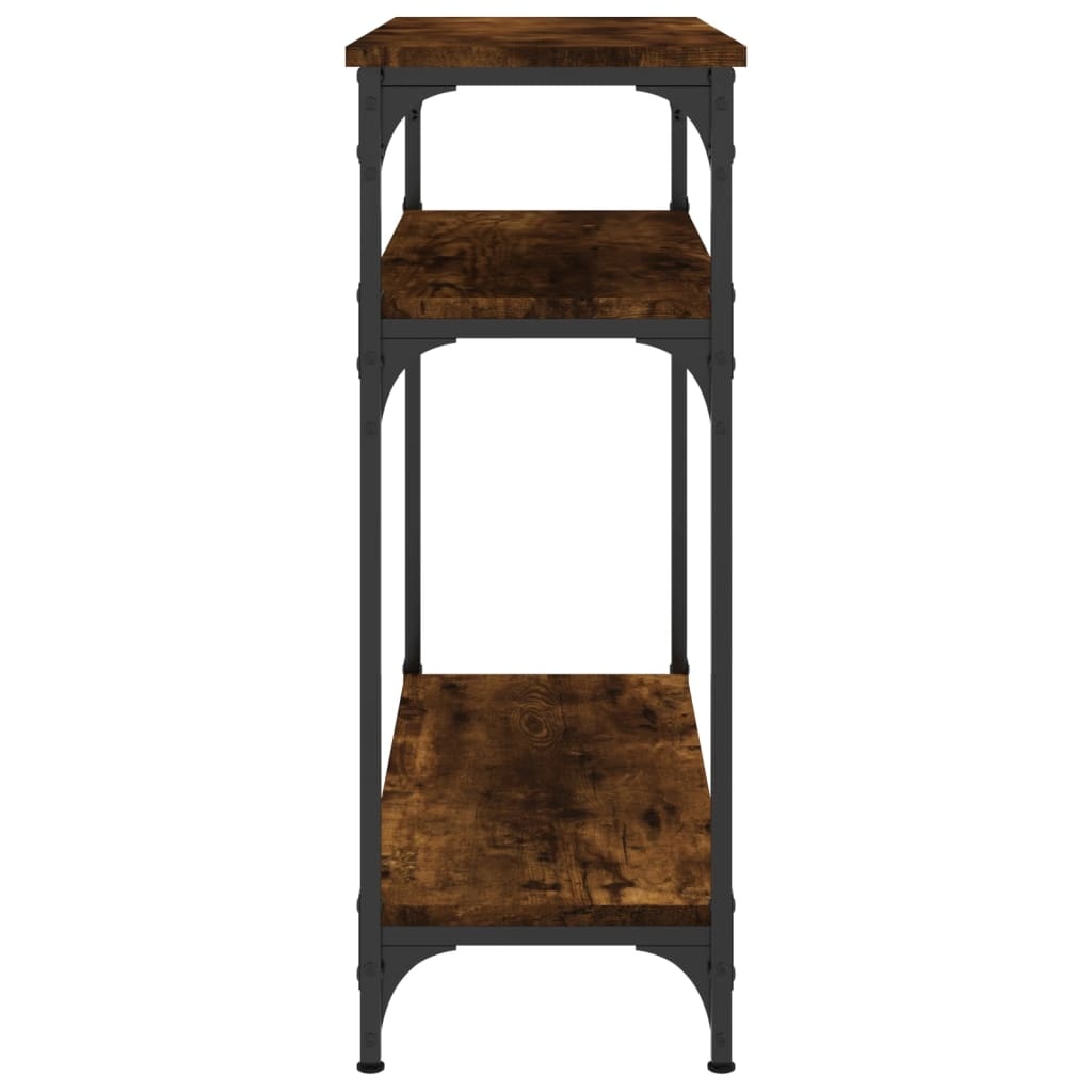 VidaXL Wandtafel 75x29x75 cm bewerkt hout gerookt eikenkleurig