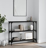 VidaXL Wandtafel 100x22,5x75 cm bewerkt hout zwart