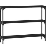 VidaXL Wandtafel 100x22,5x75 cm bewerkt hout zwart