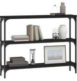 VidaXL Wandtafel 100x22,5x75 cm bewerkt hout zwart