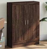 VidaXL Boekenkast 82,5x30,5x115 cm bewerkt hout bruin eikenkleur