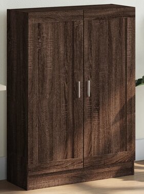 VidaXL Boekenkast 82,5x30,5x115 cm bewerkt hout bruin eikenkleur