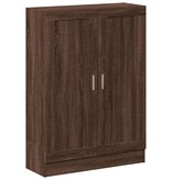 VidaXL Boekenkast 82,5x30,5x115 cm bewerkt hout bruin eikenkleur