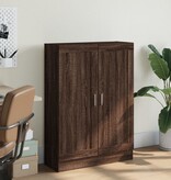 VidaXL Boekenkast 82,5x30,5x115 cm bewerkt hout bruin eikenkleur