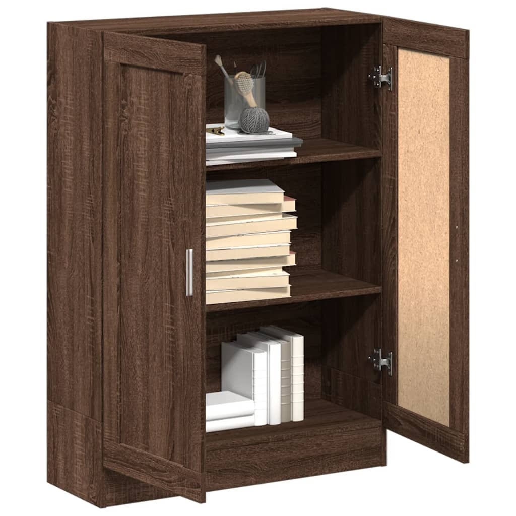 VidaXL Boekenkast 82,5x30,5x115 cm bewerkt hout bruin eikenkleur