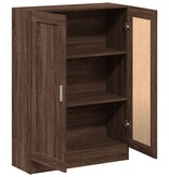 VidaXL Boekenkast 82,5x30,5x115 cm bewerkt hout bruin eikenkleur