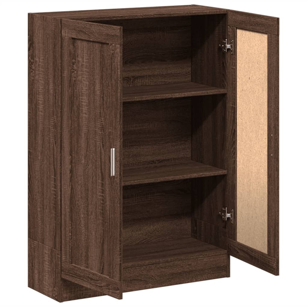 VidaXL Boekenkast 82,5x30,5x115 cm bewerkt hout bruin eikenkleur