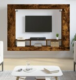 VidaXL Tv-meubel 152x22x113 cm bewerkt hout gerookt eikenkleurig