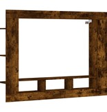 VidaXL Tv-meubel 152x22x113 cm bewerkt hout gerookt eikenkleurig