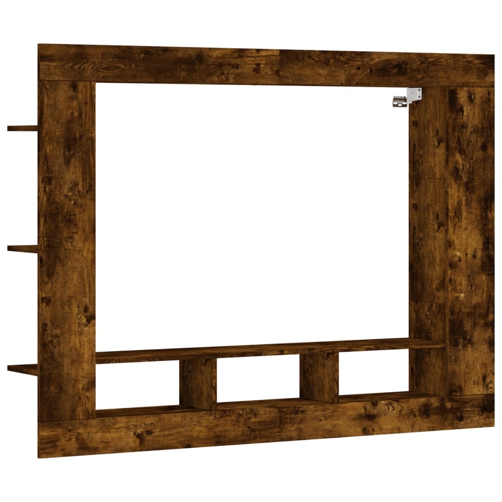VidaXL Tv-meubel 152x22x113 cm bewerkt hout gerookt eikenkleurig