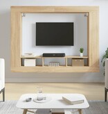 VidaXL Tv-meubel 152x22x113 cm bewerkt hout sonoma eikenkleurig