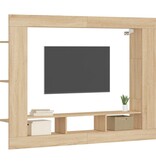 VidaXL Tv-meubel 152x22x113 cm bewerkt hout sonoma eikenkleurig