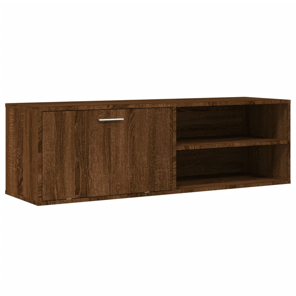 VidaXL Tv-meubel 120x34x37 cm bewerkt hout bruin eikenkleur