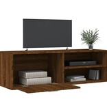 VidaXL Tv-meubel 120x34x37 cm bewerkt hout bruin eikenkleur