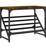 VidaXL Schoenenrek 60x30x45 cm bewerkt hout gerookt eikenkleurig