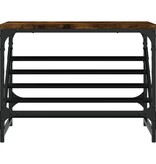 VidaXL Schoenenrek 60x30x45 cm bewerkt hout gerookt eikenkleurig