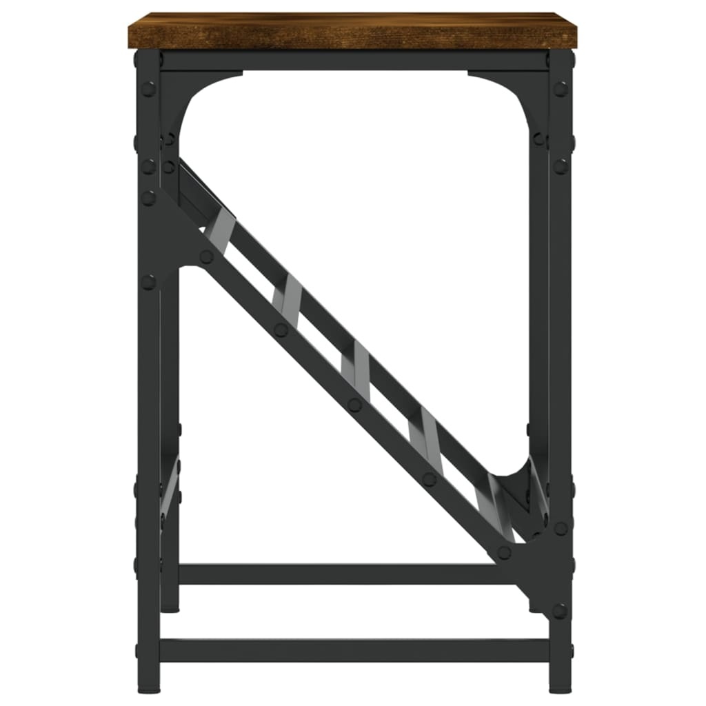 VidaXL Schoenenrek 60x30x45 cm bewerkt hout gerookt eikenkleurig