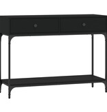 VidaXL Wandtafel 100x34,5x75 cm bewerkt hout zwart