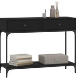 VidaXL Wandtafel 100x34,5x75 cm bewerkt hout zwart