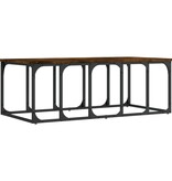 VidaXL Salontafel 100x50x35,5 cm bewerkt hout gerookt eikenkleurig