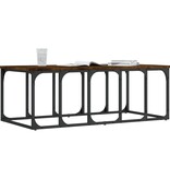 VidaXL Salontafel 100x50x35,5 cm bewerkt hout gerookt eikenkleurig