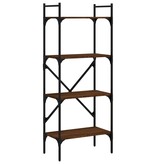 VidaXL Boekenkast 4-laags 56x31,5x138,5 cm bewerkt hout bruineiken