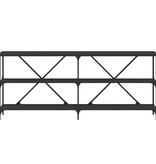 VidaXL Wandtafel 180x30x75 cm bewerkt hout en ijzer zwart