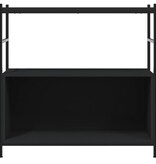 VidaXL Boekenrek 80x30x78,5 cm bewerkt hout en ijzer zwart