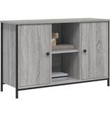 VidaXL Tv-meubel 100x35x65 cm bewerkt hout grijs sonoma eikenkleurig
