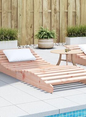 VidaXL Ligbed 205x80x31,5 cm massief douglashout