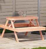 VidaXL Picknicktafel 105x134x75 cm massief douglashout