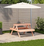 VidaXL Picknicktafel 105x134x75 cm massief douglashout
