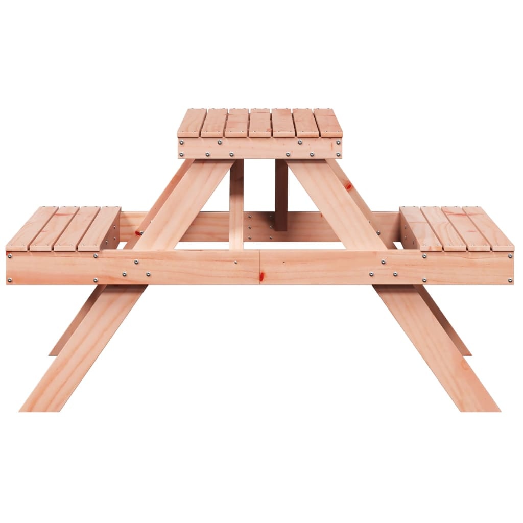 VidaXL Picknicktafel 105x134x75 cm massief douglashout