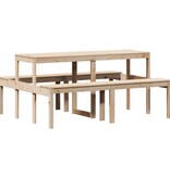 VidaXL Picknicktafel 160x134x75 cm massief grenenhout