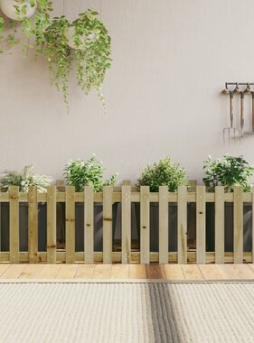 VidaXL Plantenbak verhoogd hekontwerp 200x50x50 cm geïmpregneerd hout