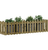 VidaXL Plantenbak verhoogd hekontwerp 200x50x50 cm geïmpregneerd hout