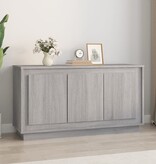 VidaXL Dressoir 102x35x55 cm bewerkt hout grijs sonoma eikenkleurig