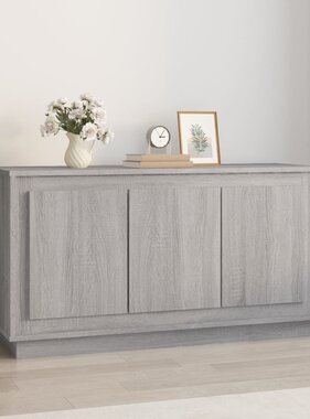VidaXL Dressoir 102x35x55 cm bewerkt hout grijs sonoma eikenkleurig