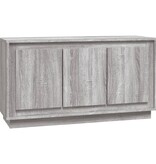 VidaXL Dressoir 102x35x55 cm bewerkt hout grijs sonoma eikenkleurig