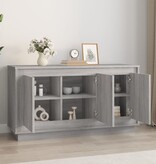 VidaXL Dressoir 102x35x55 cm bewerkt hout grijs sonoma eikenkleurig