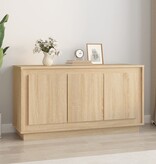 VidaXL Dressoir 102x35x55 cm bewerkt hout sonoma eikenkleurig
